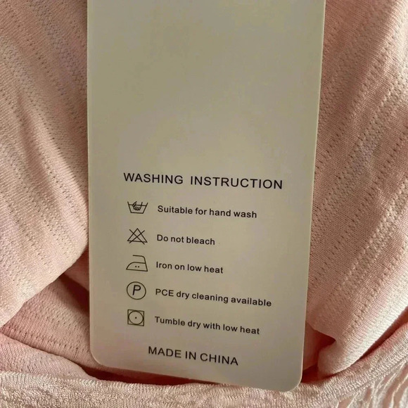 🆕Blush-Pink Tie-Strap Tulip-Hem Blouson Dress S🆕 - Picture 10 of 13